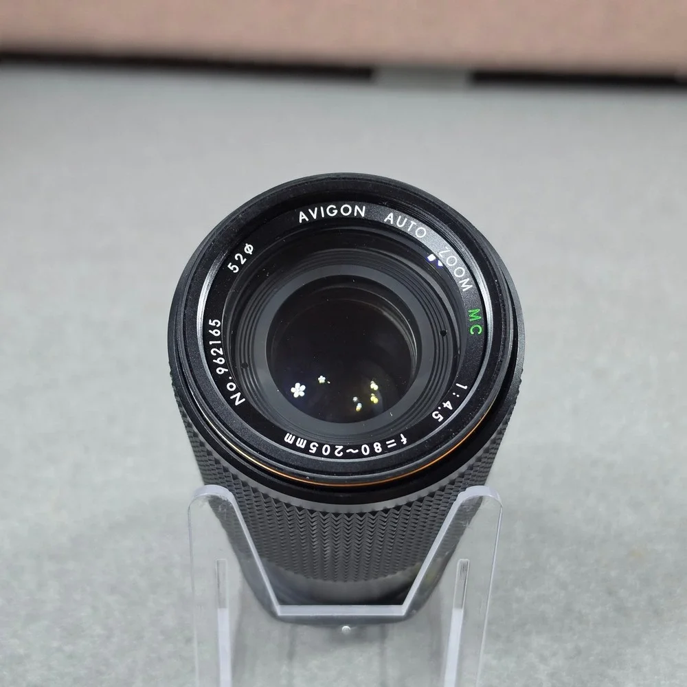 Avigon Auto Zoom MC 80-205mm f/4.5 Lens for SLR Cameras Black Excellent Vintage